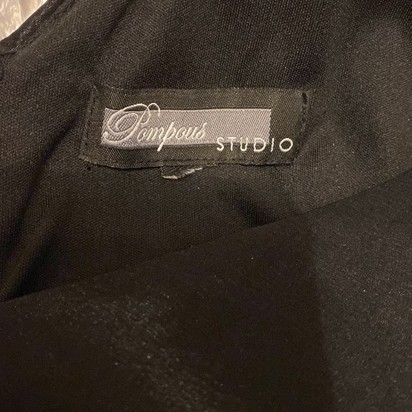 Vintage Pompous Studio Berkley little black sleeveless dress- size Medium - Picture 7 of 12